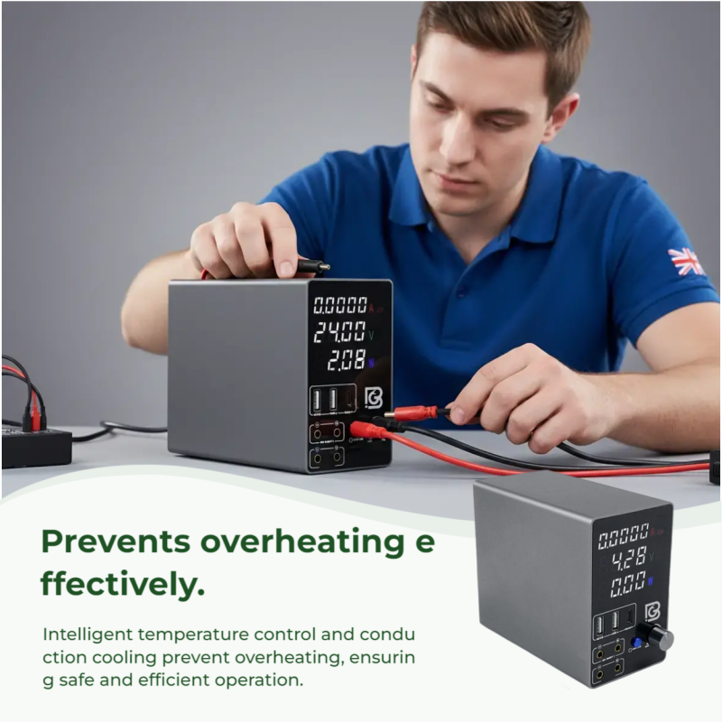 1-5 Professional DC Digital Power Supply - Adjustable Voltage for Mobile and Electronics Repair BG-2405